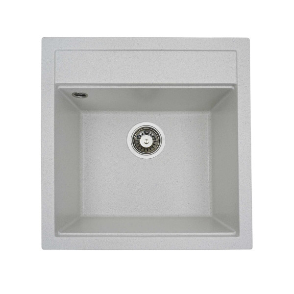 Гранітна мийка для кухні VALESO FIESTA 5149 матова Біла в крапку