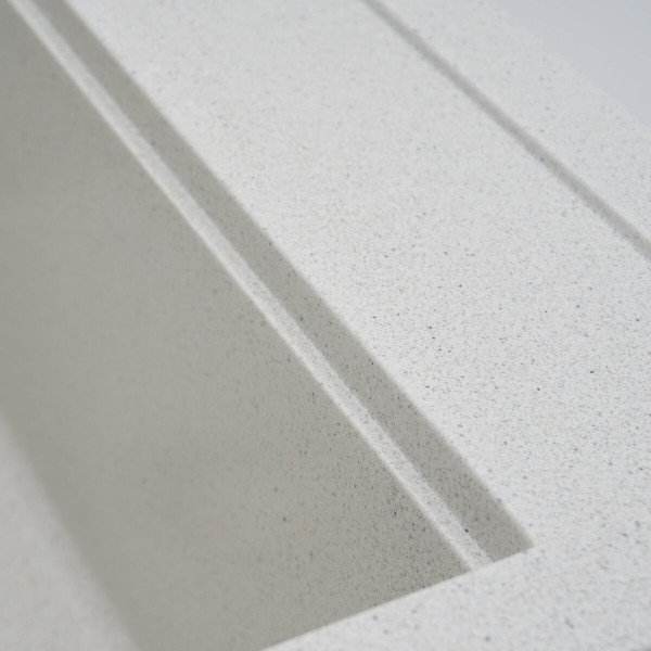 Гранітна мийка для кухні VALESO FIESTA 5149 матова Біла в крапку