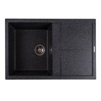 Гранитная мойка для кухни VALESO SELENA 7950 матовая Графит