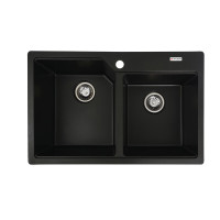 Гранитная мойка для кухни VALESO HARMONY 7850 матовая Черная