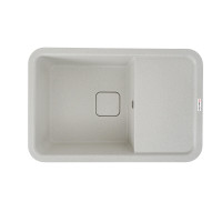 Гранитная мойка для кухни VALESO CUBE 7850 матовая Белая в точку