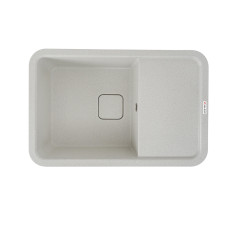 Гранитная мойка для кухни VALESO CUBE 7850 матовая Белая в точку