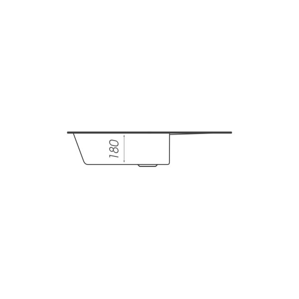 Гранітна мийка для кухні VALESO CUBE 7850 матова Біла в крапку