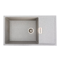 Гранітна мийка для кухні VALESO DIAMOND 8650 матова Сіра