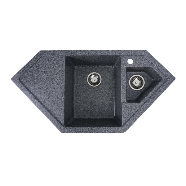 Гранітна мийка для кухні VALESO 9950 PANDORA матова Графіт