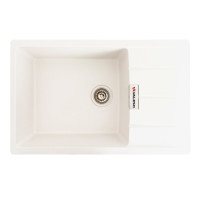 Гранітна мийка для кухні VALESO ROMA 7850 матова Білосніжна