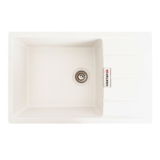 Гранитная мойка для кухни VALESO ROMA 7850 матовая Белоснежная