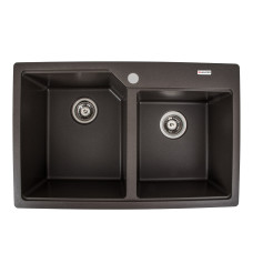 Гранитная мойка для кухни VALESO HARMONY 7850 матовая Темная Скала