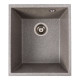 Гранітна мийка для кухні VALESO ROXY 3744 матова Сіра