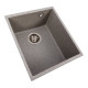 Гранітна мийка для кухні VALESO ROXY 3744 матова Сіра