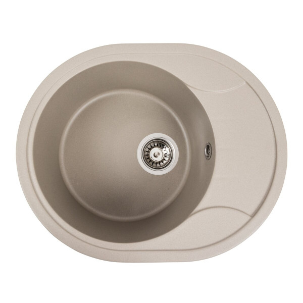 Гранітна мийка для кухні VALESO 5847 ONYX матовий Титан