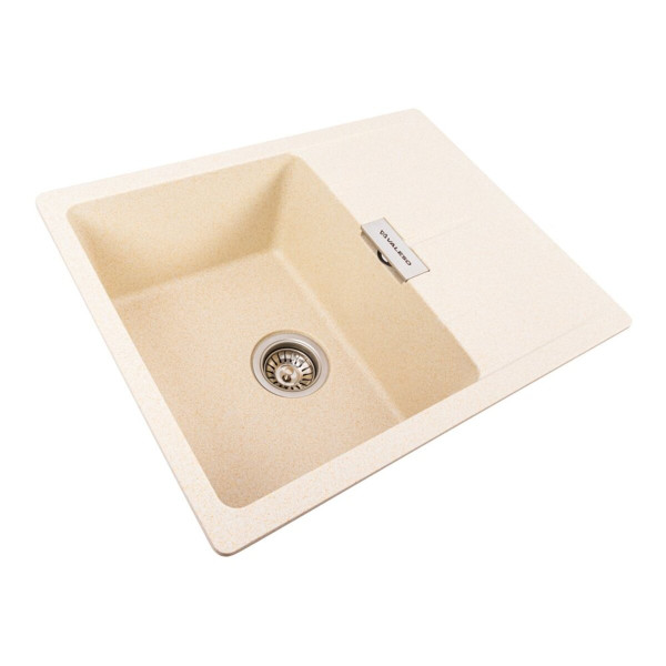 Гранітна мийка для кухні VALESO ZIRKONE 6250 матова Пісок