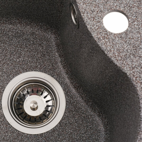 Гранітна мийка для кухні VALESO 480 TURAS матова Мікс