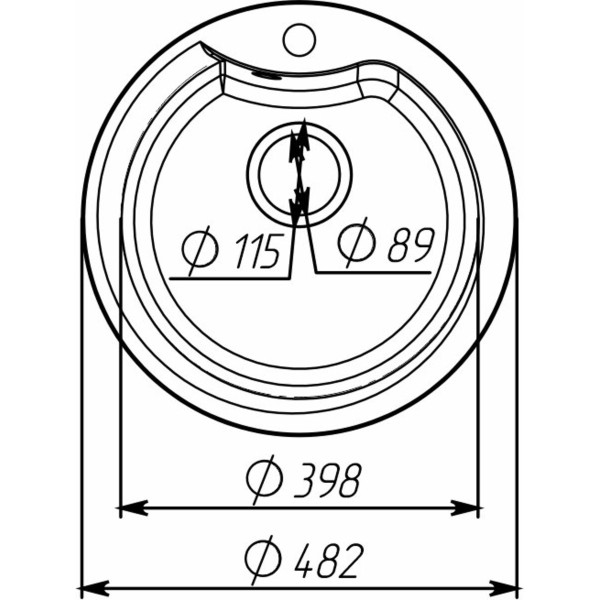 Гранітна мийка для кухні VALESO 480 TURAS матова Мікс