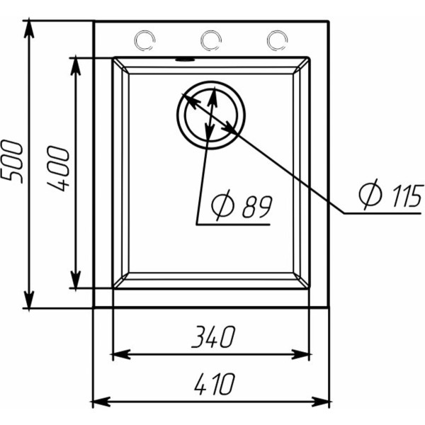 Гранітна мийка для кухні VALESO SOKIL 4150 матова Біла в крапку