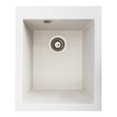 Гранитная мойка для кухни VALESO SOKIL 4150 матовая Белая в точку