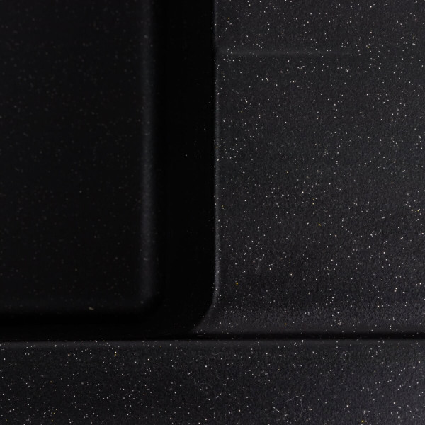 Гранітна мийка для кухні VALESO DIAMOND 8650 матова Чорний металік