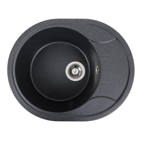 Гранітна мийка для кухні VALESO ONYX 5847 матова Карбон