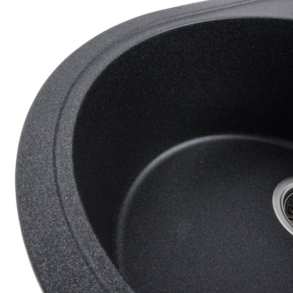 Гранітна мийка для кухні VALESO ONYX 5847 матова Карбон