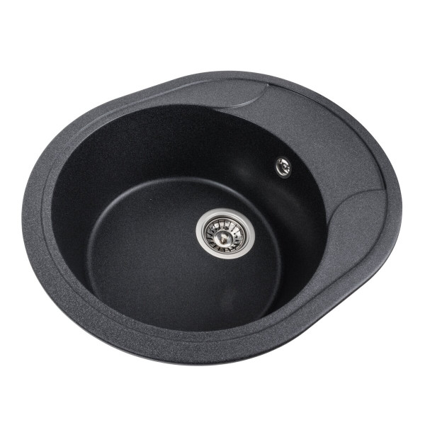 Гранітна мийка для кухні VALESO ONYX 5847 матова Карбон