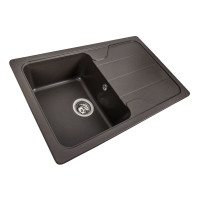 Гранітна мийка для кухні VALESO VERONA 7850 матова Темна скеля
