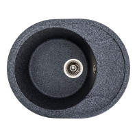 Гранитная мойка для кухни VALESO ONYX 5847 матовая Графит