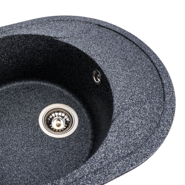 Гранітна мийка для кухні VALESO ONYX 5847 матова Графіт