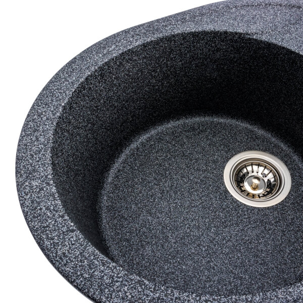 Гранітна мийка для кухні VALESO ONYX 5847 матова Графіт