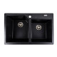 Гранітна мийка для кухні VALESO HARMONY 7850 матова Карбон