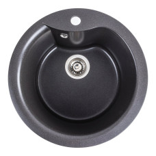 Гранитная мойка для кухни VALESO TURAS 480 матовая Морион