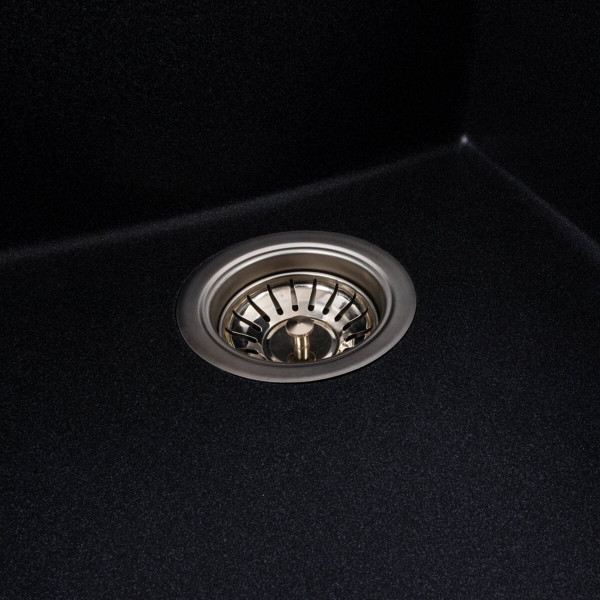 Гранітна мийка для кухні VALESO ROXY 3744 матова Карбон