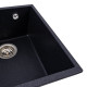 Гранітна мийка для кухні VALESO ROXY 3744 матова Карбон