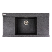 Гранітна мийка для кухні VALESO ATLAS 9651 матова Графіт