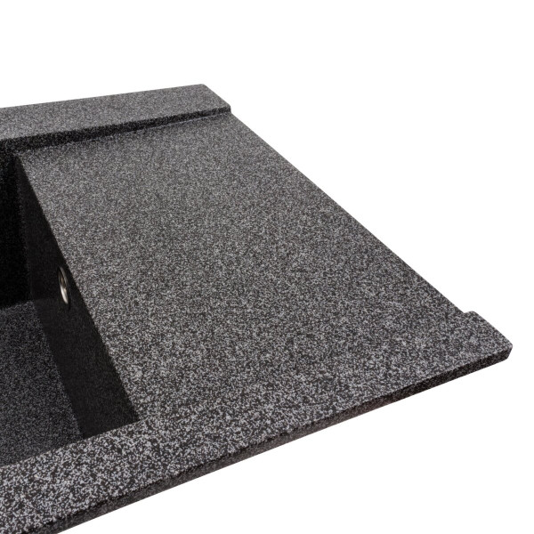 Гранітна мийка для кухні VALESO ATLAS 9651 матова Графіт