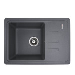 Гранітна мийка для кухні VALESO LIANA 6243 матова Сірий мусон