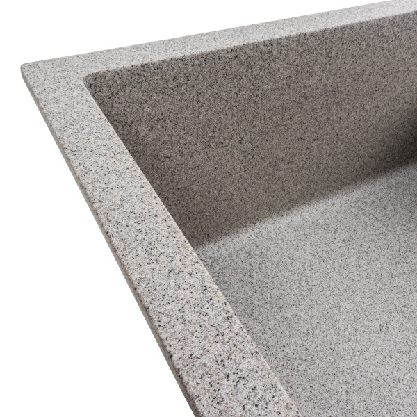 Кухонна мийка гранітна матова 7050 CASCADA VALESO Сірий