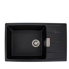 Гранитная мойка для кухни VALESO ROMA 7850 матовая Черная