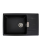 Гранітна мийка для кухні VALESO ROMA 7850 матова Чорна