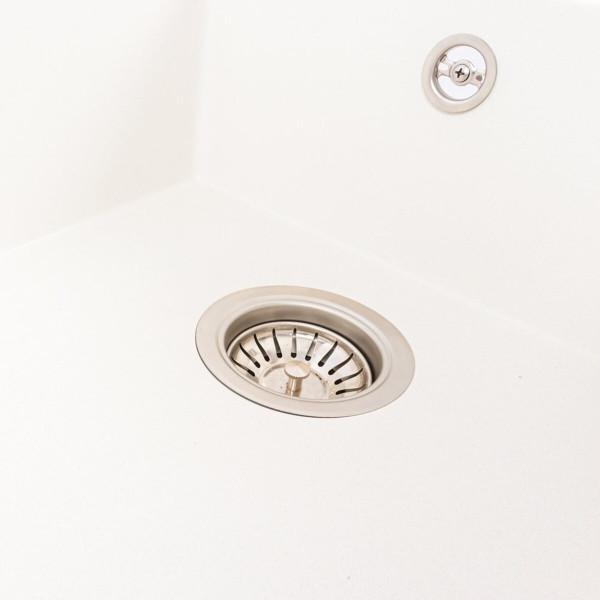 Гранітна мийка для кухні VALESO AZURIT 7950 матова Білосніжна