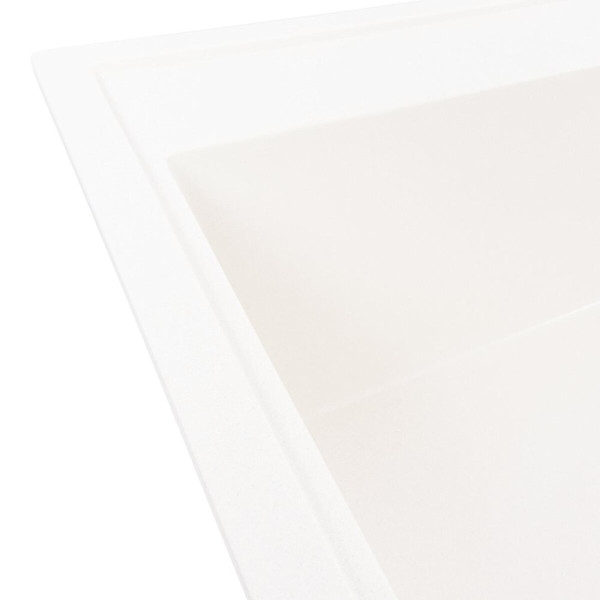 Гранітна мийка для кухні VALESO AZURIT 7950 матова Білосніжна