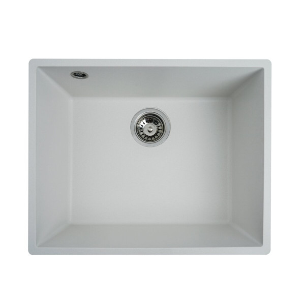 Гранітна мийка для кухні VALESO OASIS 5444 матова Білосніжна