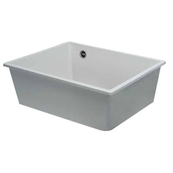 Гранітна мийка для кухні VALESO OASIS 5444 матова Білосніжна