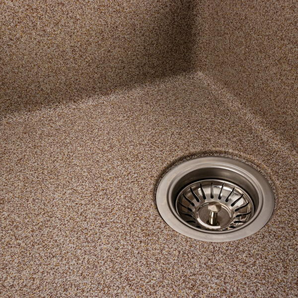 Гранітна мийка для кухні VALESO 6250 ZIRKONE матова Карамель