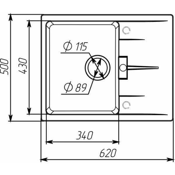 Гранітна мийка для кухні VALESO 6250 ZIRKONE матова Карамель