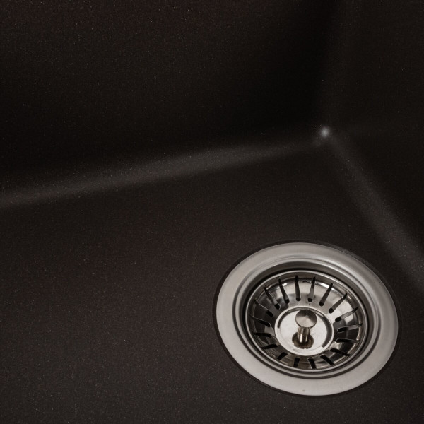 Гранітна мийка для кухні VALESO LIANA 6243 матова Темна скеля