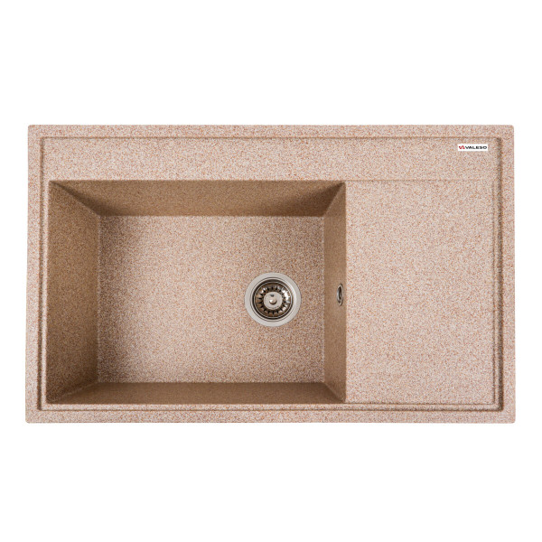 Гранітна мийка для кухні VALESO 7950 AZURIT матова Карамель