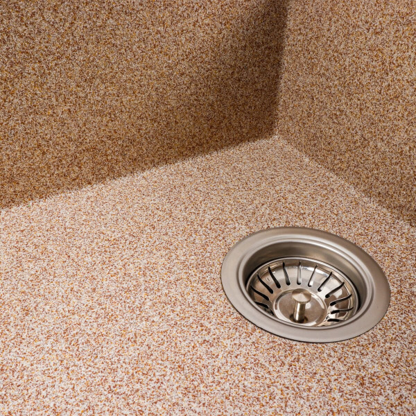 Гранітна мийка для кухні VALESO 7950 AZURIT матова Карамель