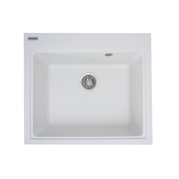 Мийка гранітна VALESO 5852 VESTA матова Білосніжна