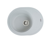 Гранітна мийка для кухні VALESO SOUL 6250 матова Білосніжна