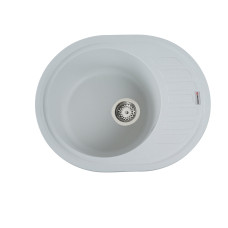 Гранитная мойка для кухни VALESO SOUL 6250 матовая Белоснежная